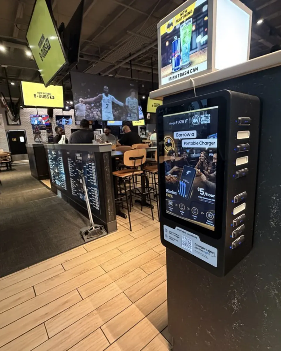 chargeFUZE station in a City Networks venue