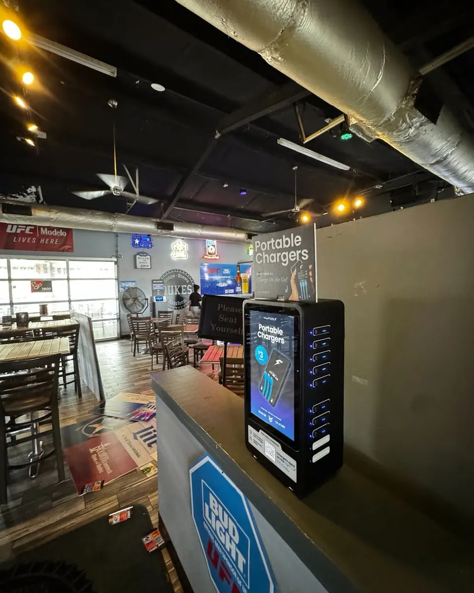 chargeFUZE station in a City Networks venue