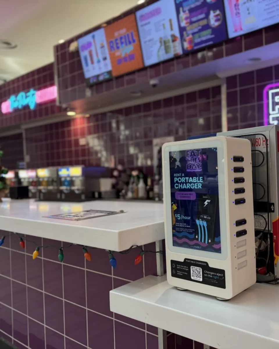 chargeFUZE station in a City Networks venue