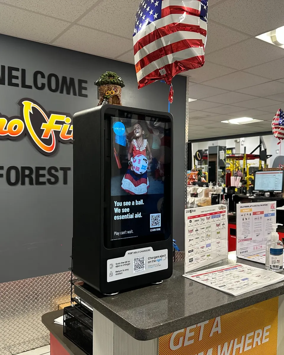 chargeFUZE station in a City Networks venue