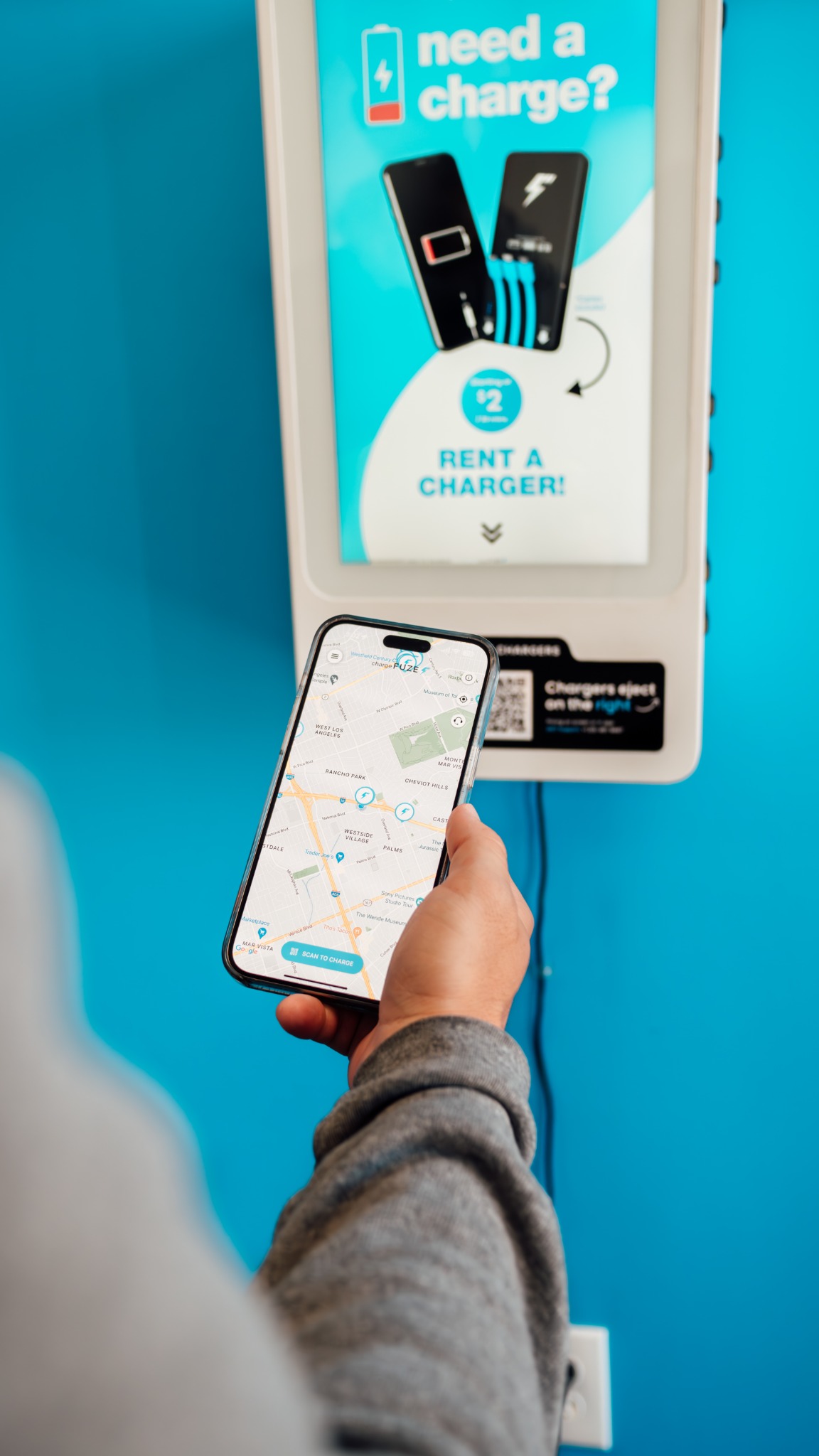 chargeFUZE station in a City Networks venue