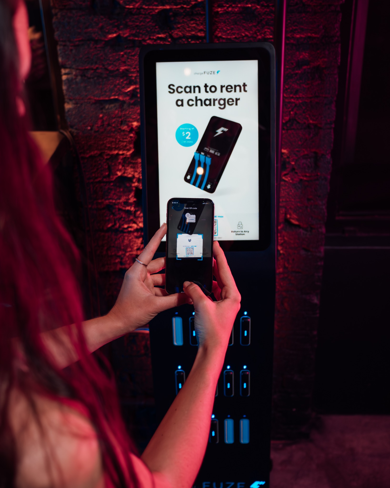 chargeFUZE station in a City Networks venue