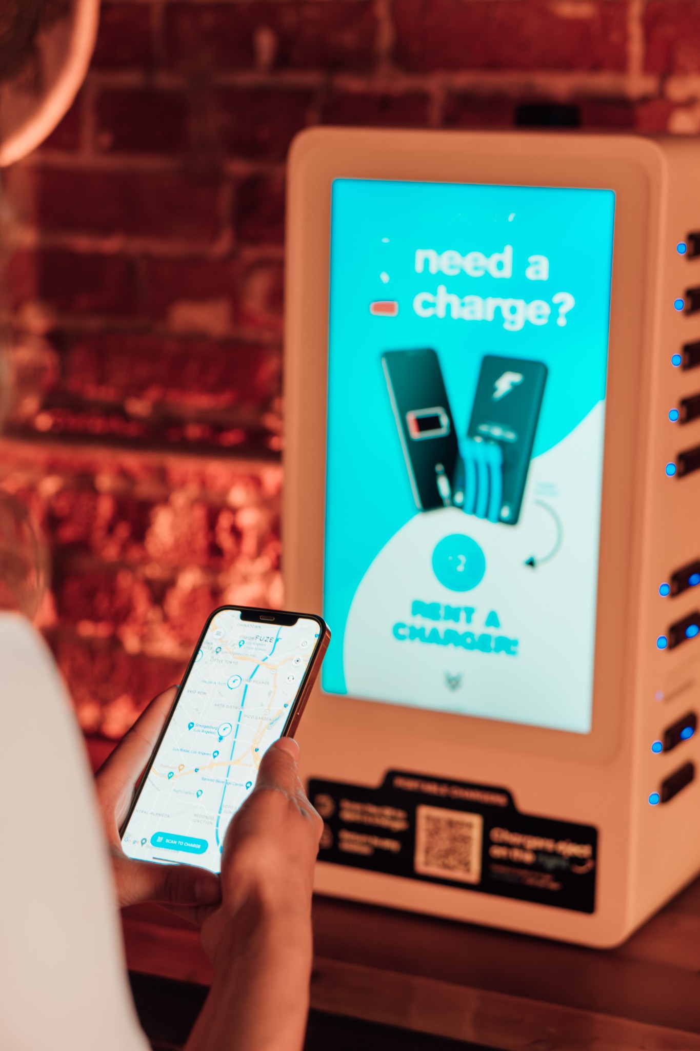 chargeFUZE station in a City Networks venue