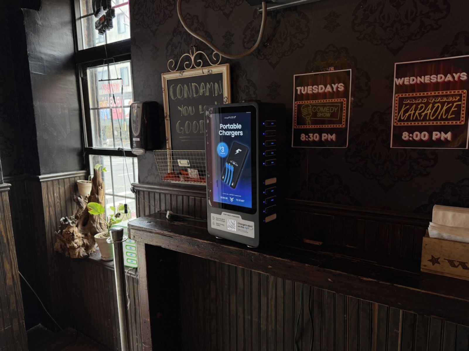 chargeFUZE station in a City Networks venue
