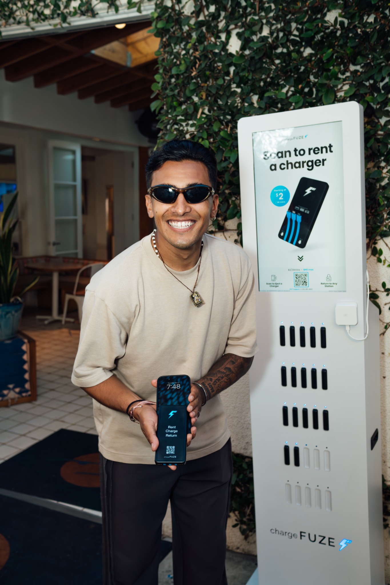 chargeFUZE station in a City Networks venue